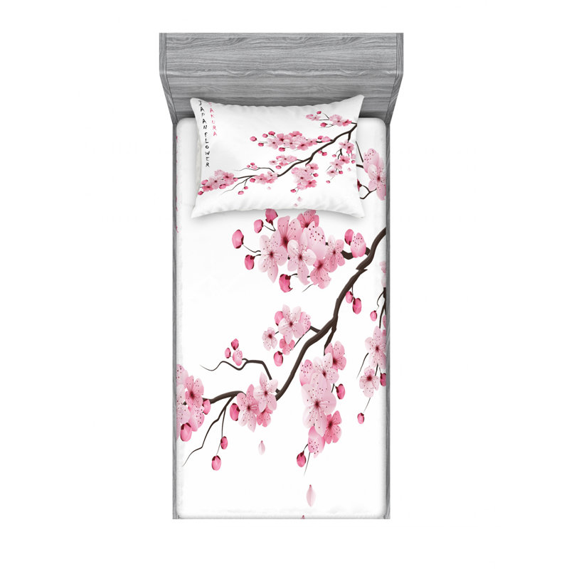Microfiber Sheet Set, Twin Sheet Set with Fitted Sheet