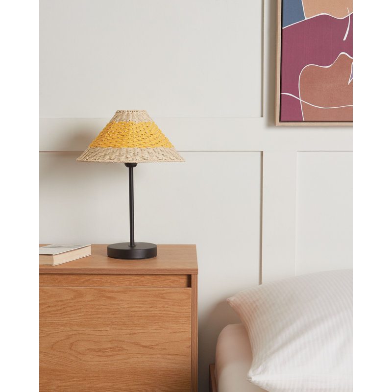 Ameenah Iron Table Lamp, Beige