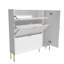 Armoire à chaussures avec tiroirs et tablettes rabattables (blanc)-892268737