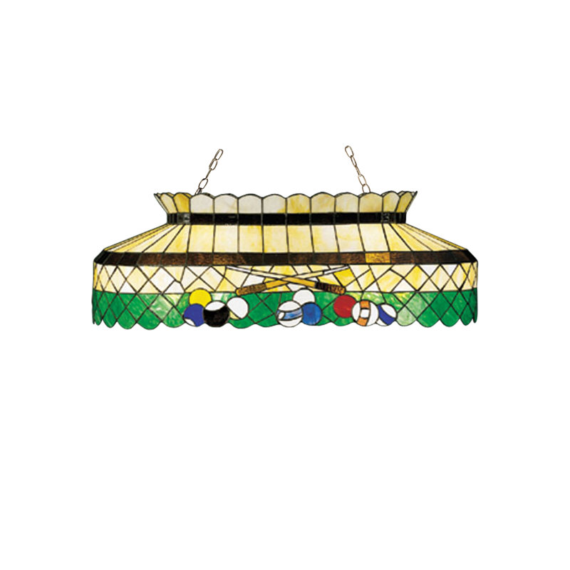Luminaire suspendu en forme de dôme pour table de billard à 6 lumières Billiard
