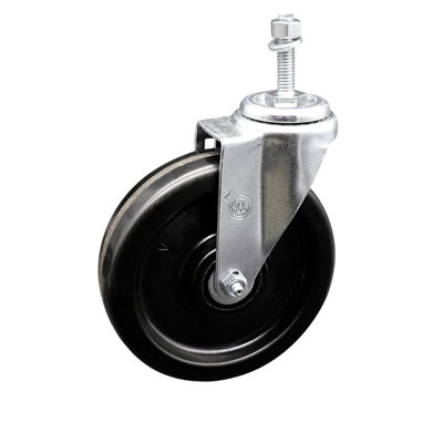 Temp Phenolic Wheel Swivel 12mm Threaded Stem Caster Set SCC