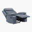 Ensemble de salon inclinable manuel en cuir fleur 3 pièces avec ressorts ensachés Hwang Comfort-731270704