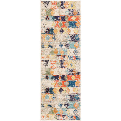 Washable Abstract Indoor Rug