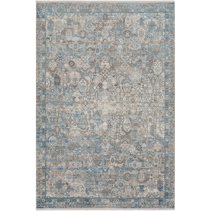 Oriental Indoor Rug, Rectangle 9'6" x 13'