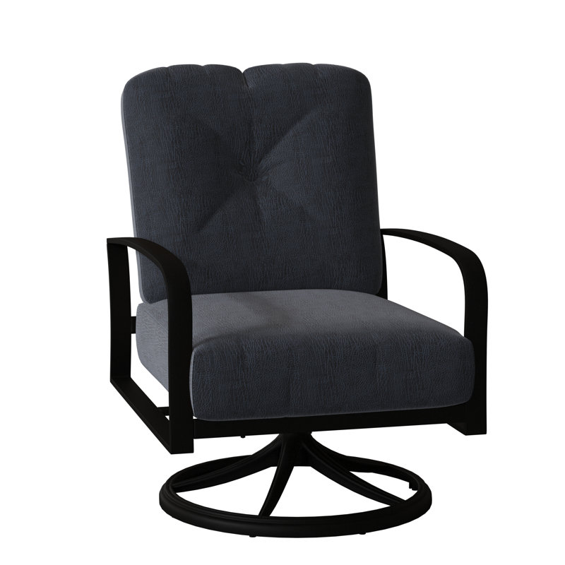 Fremont Outdoor Rocker Chair, Textured Black, Canvas Spa Sunbrella® Canvas