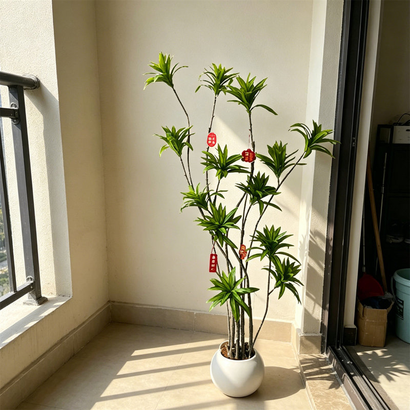 Realistic Artificial Plants For Home Decor, White