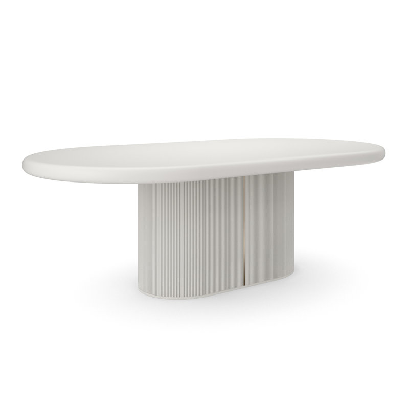Love Dining Table, Matte Pearl