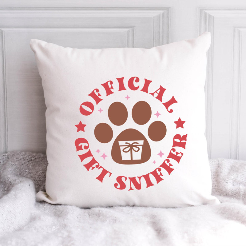 Coussin ChristmasDog-14, 14 po x 14 po