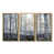Toile avec cadre flottant or
