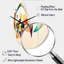 Art géométrique multicolore aquarelle IV - horloge murale asymétrique-104242395