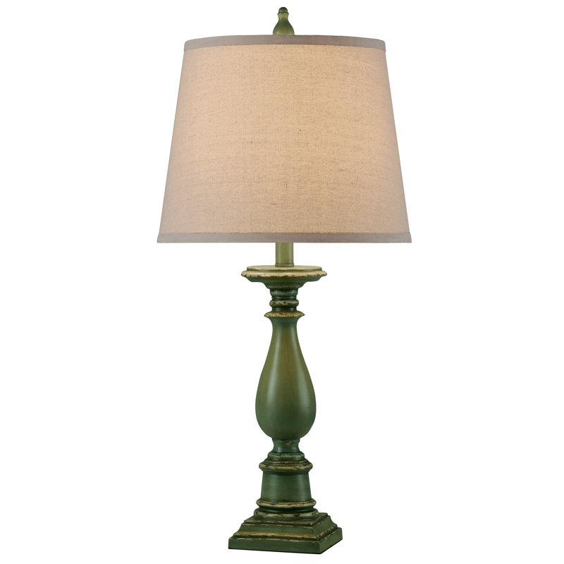 Hendershot Resin Table Lamp, Avignon Green