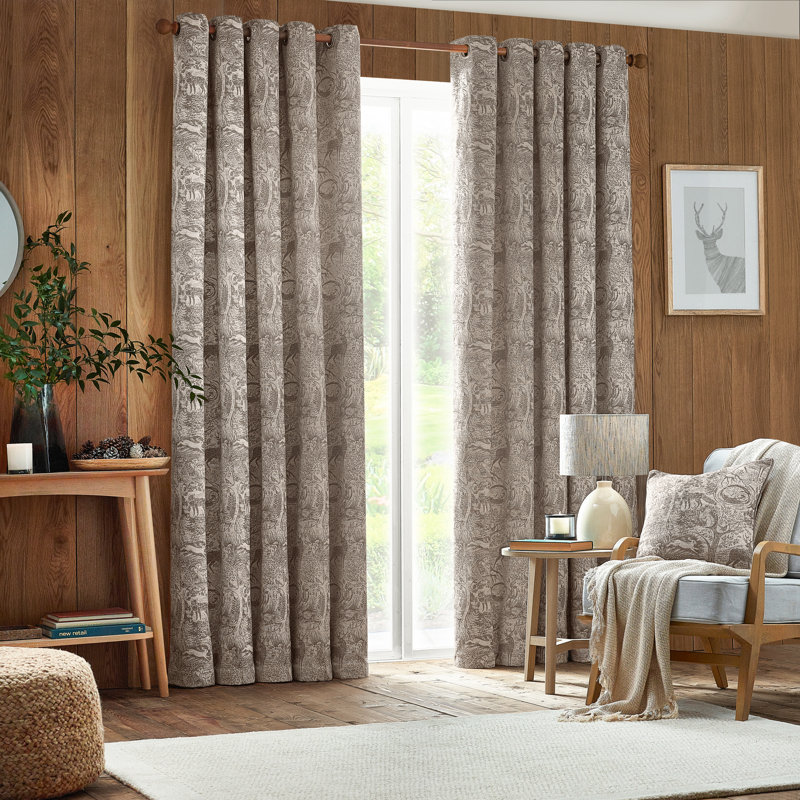 Winter Woods Square Cushion Cover, Brown