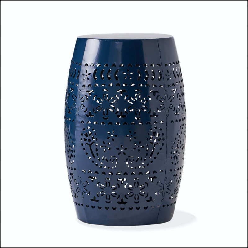 Table d'appoint Ruby Lace Cut, Navy
