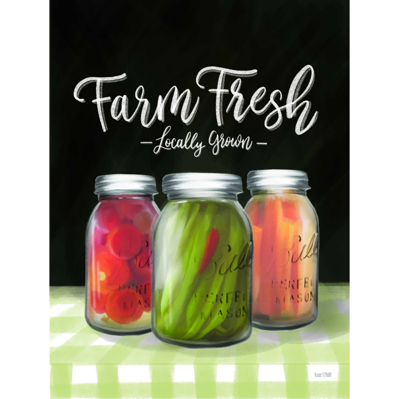 Farm Fresh Veggies - Impression sur toile tendue, H 16 po x l 12 po