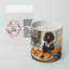 Pumpkin Pie Scented Tumbler Candle with Ceramic Holder