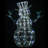 48" Pre-Lit Iridescent Snowman