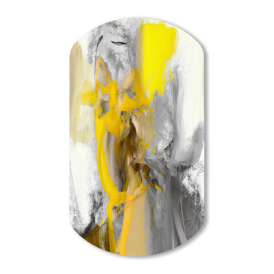 Clarince - Abstract Cylinder Shape Assymterical Metal Wall Art