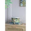 Boîte de rangement ronde D10x5 ", rose / vert / bleu