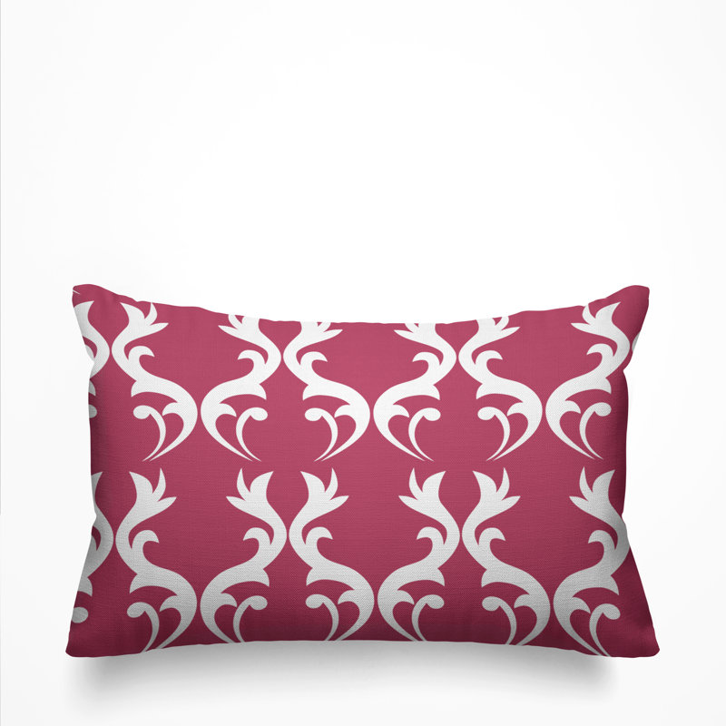 Housse et insert de coussin d'extérieur Galton, Magenta