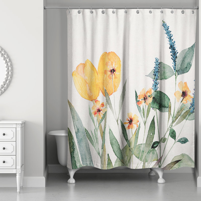 Shower Curtain, Orange