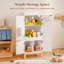 Réfrigérateur en bois pour enfants avec distributeur de glaçons et espace de rangement