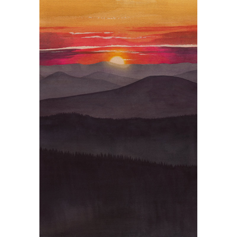 Taryah Layered Sunset I by Grace Popp - Wrapped Canvas Print, 91 cm H x 61 cm W