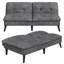 62.2" Upholstered Sleeper Sofa Bed Convertible Futon-1957441657