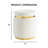 Tova Upholstered Ottoman With Gold Trim-2112615061