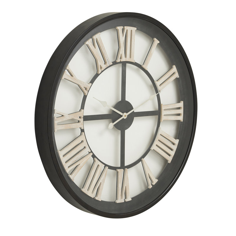 Alrita Solid Wood Wall Clock