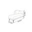 Chaise longue d'intérieur en cuir