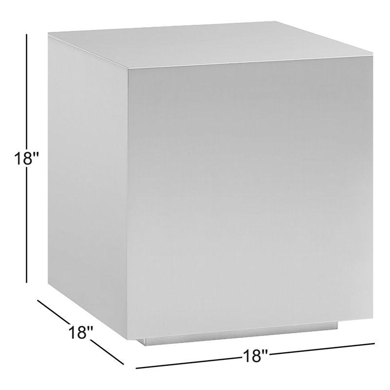 Matta Stainless Steel Top End Table