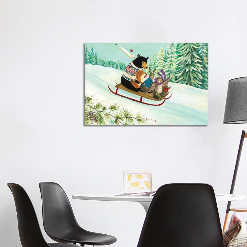A Wintry Tantivy by Jahna Vashti - Wrapped Canvas Print, 66.04cm H x 101.6cm W x 1.905cm D