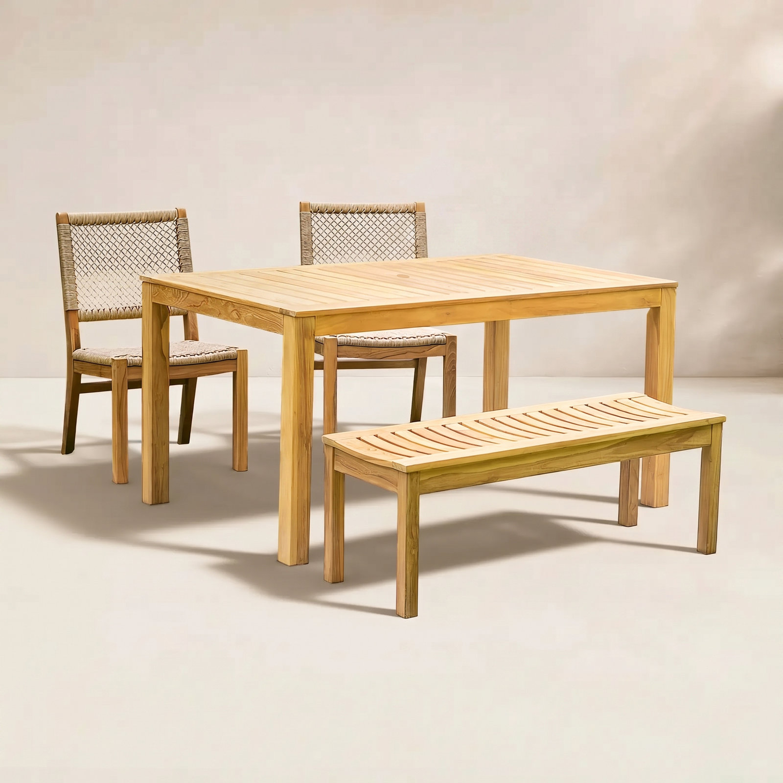 Seras Teak Patio Dining Set