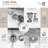22 in. x 18 in. 18 Gauge, Stainless Steel, Brushed Single Bowl Undermount or Drop-In Kitchen Sink