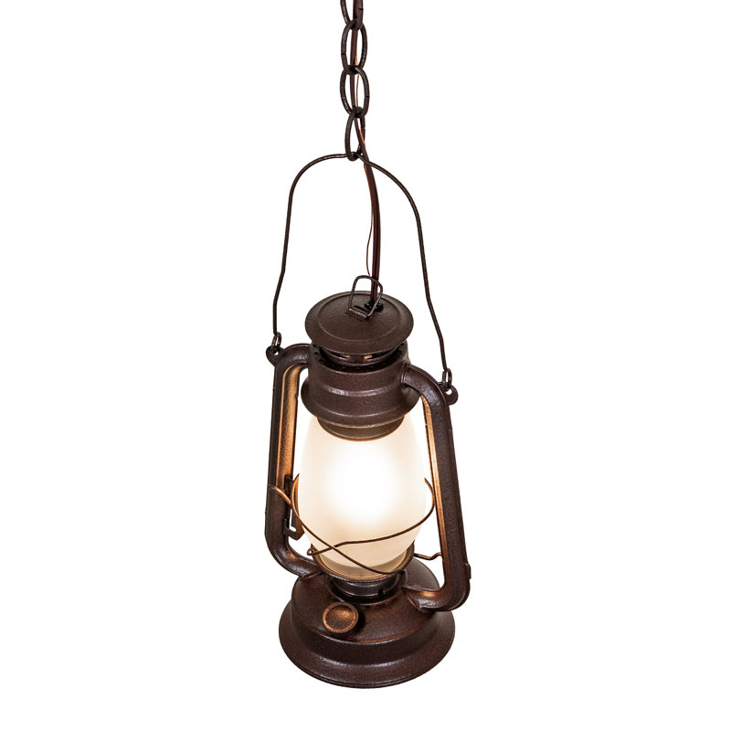 7" Wide Miners Lantern Mini Pendant