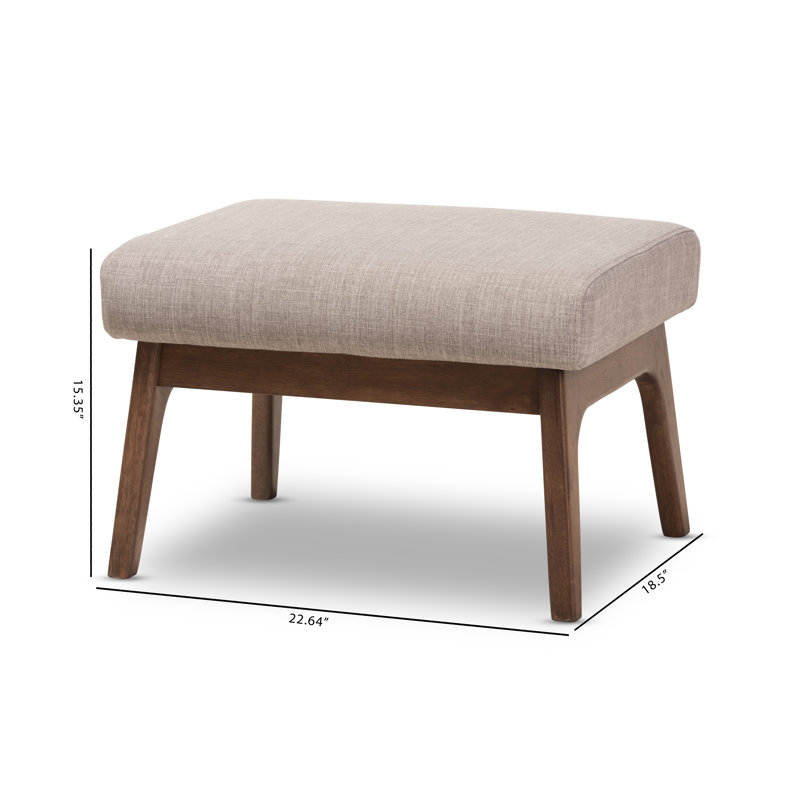 57.51cm Wide Rectangle Solid Colour Standard Ottoman