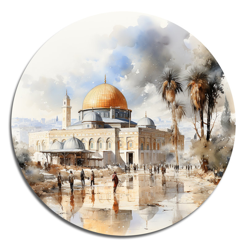 «Mosquée», une œuvre d'art spirituelle, H 23 po x l 23 po