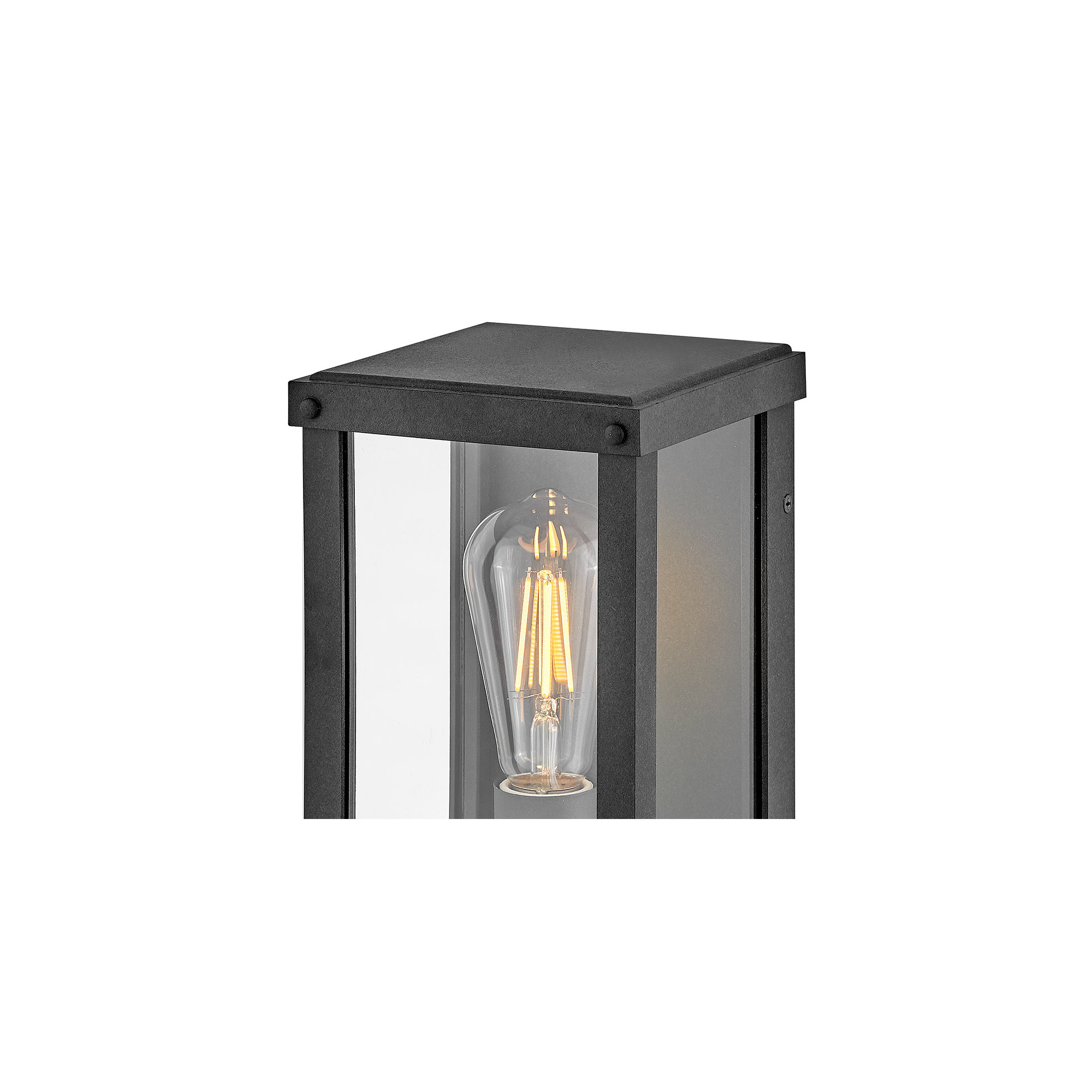 Single Light Outdoor Aluminum Wall Light, Aged Zinc
