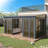 Wall Mounted Sunroom With Aluminum Frame, All-season Patio Gazebo Sunroom With Sliding Door & Watter Gutter, Outdoor Permanent Solarium For Garden, Patio.-129436051-129436054
