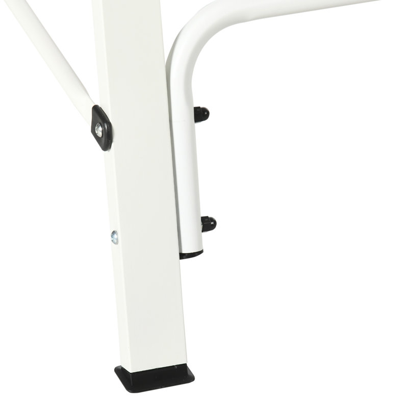 Balancelle en métal, structure de balançoire robuste, support de chaise suspendue seulement, capacité de poids de 528 lb, pour cour, patio, pelouse, aire de jeux, blanc