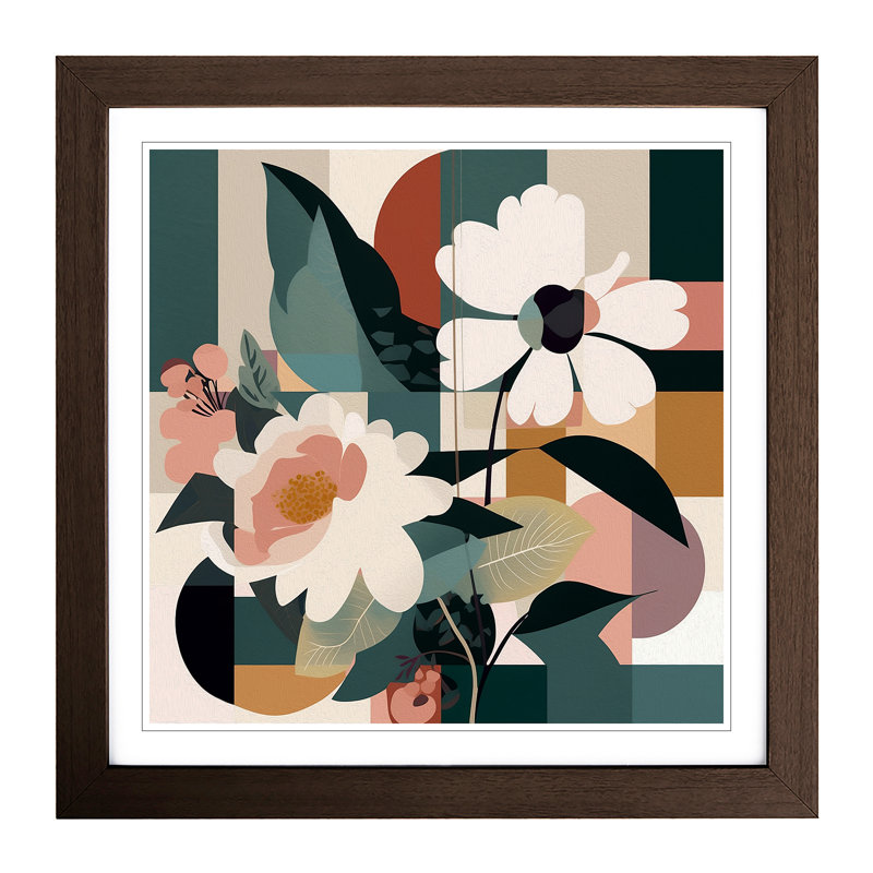 Single Picture Frame Print on Wood, Walnut