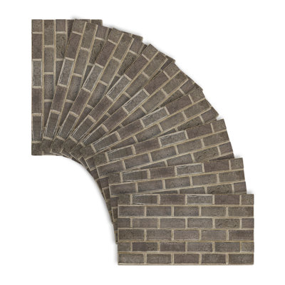 Panneaux muraux 3D en fausse brique, panneau mural décoratif en mousse légère pour l'intérieur et l'extérieur, résistant à l'eau, 20 po x 40 po (ensemble de 9), couvre 48 pieds carrés