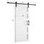 Porte de grange en bois manufacturé de 84 po de hauteur avec quincaillerie d'installation-97789435