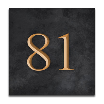 Velia 17.78cm H Stone House Number