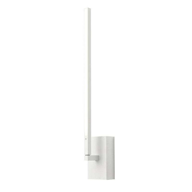 Pandora LED Armed Sconce, 21" H x 4.625" W x 3.875" D, White