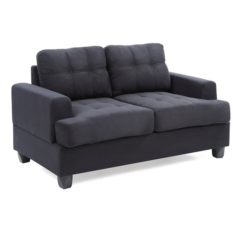 Cozy Transitional Loveseat For Two