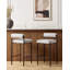 Amaya Upholstered Counter Stool with Metal Frame-95982234