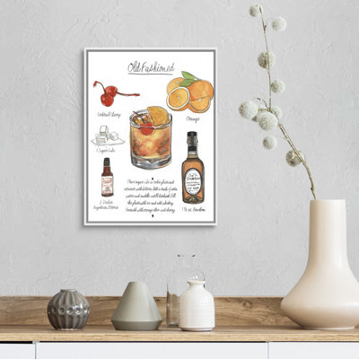 «Classic Cocktail - Old Fashioned» par Naomi McCavitt, reproduction d'art sur toile