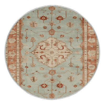 Machine Washable Overdyed Beige Area Rug