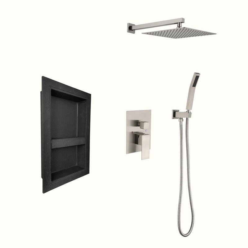 Complete Shower System, Brushed Nickel